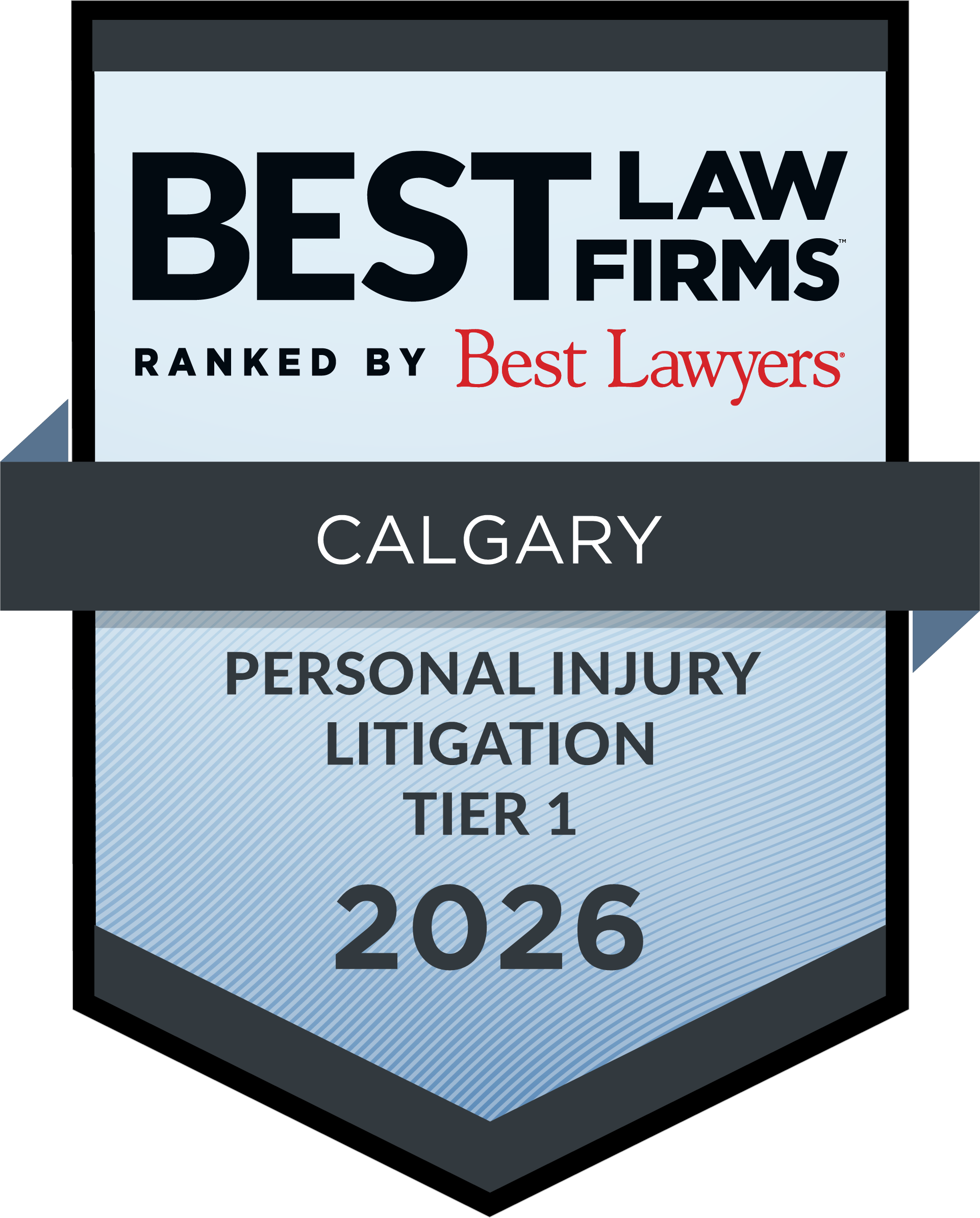 Best Law Firms 2026, Calgary, Personal Injury Litigation Tier 1